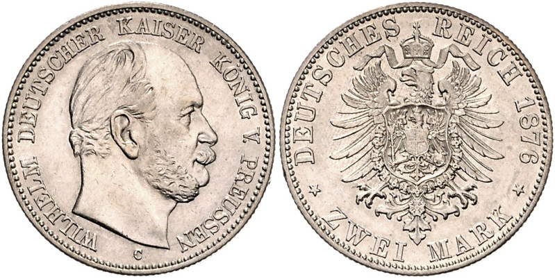 PREUSSEN, Wilhelm I., 1861-1888, 2 Mark 1876 C.
f.st
J.96