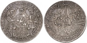 DEUTSCHLAND. Köln, Stadt. Doppelter Guldengroschen o. J. (um 1620). Sogenannter Dreikönigs- oder Ursulataler. Die Heiligen Drei Könige stehen von vorn...