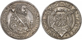 DEUTSCHLAND. Pfalz, Kurlinie. Johann Kasimir, 1576-1592. Taler 1578, Heidelberg. *IOH*CASIMIRVS*COM*PAL*RHE*DVX*BAV* Hüftbild nach rechts im Prunkharn...