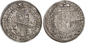 DEUTSCHLAND. Pfalz-Neuburg, Herzogtum. Wolfgang Wilhelm, 1614-1625. 1/2 Taler 1623, Gundelfingen. 13.44 g. Noss 313 d/c. Slg. Memmesheimer -. Von grös...