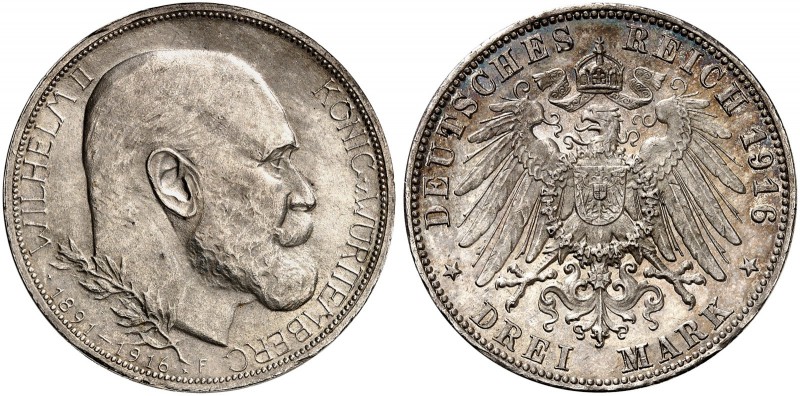 DEUTSCHLAND. Deutsche Reichsmünzen. Württemberg, Königreich. Wilhelm II. 1891-19...