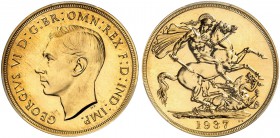 GROSSBRITANNIEN. George VI. 1936-1952. 2 Pounds 1937, London. Seaby 4075. Fr. 410. PCGS PF65. (~€ 3070/USD 3535)