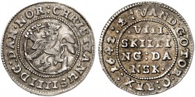 NORWEGEN. Christian IV. 1588-1648. 8 Skilling 1642, Christiania. 2.31 g. Thesen 122. Feine Patina / Nice toning. Vorzüglich / Extremely fine. (~€ 3510...