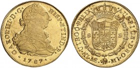 PERU. Carlos III. 1759-1788. 8 Escudos 1787, MI-Lima. 26.97 g. Cayon 12988. Fr. 32. Überdurchschnittliche Erhaltung / Extraordinary condition. Minimal...
