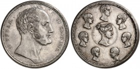 RUSSIA. Nicholas I. 1825-1855. „Family rouble“. 1 1/2 Roubles - 10 Zlotych 1836, St. Petersburg Mint. Novodel. Initials of the die-engraver Paul Utkin...