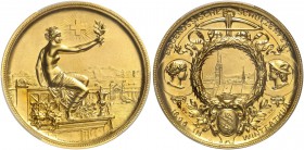 SCHWEIZ. Schützentaler, Schützenmedaillen & Schützenvaria. Zürich. Goldmedaille 1895. Winterthur. Eidgenössisches Schützenfest. Richter (Schützenmedai...
