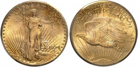 USA. 20 Dollars 1924 D, Denver. Standing Liberty type. Fr. 187. Überdurchschnittliche Erhaltung / Extraordinary condition. PCGS MS62. (~€ 3510/USD 404...