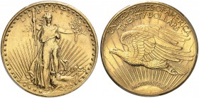 USA. 20 Dollars 1925 S, San Francisco. Standing Liberty type with motto. Fr. 187. Überdurchschnittliche Erhaltung / Extraordinary condition. PCGS MS61...