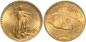 USA. 20 Dollars 1926 S, San Francisco. Standing Liberty type with motto. Fr. 187. Überdurchschnittliche Erhaltung / Extraordinary condition. PCGS MS64...
