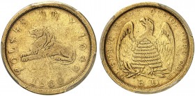 USA. Private and Territorial Gold. Mormon Gold, Salt Lake City, Utah, 1849-1860. 5 Dollars 1860. Fr. 59. Von grösster Seltenheit / Of the highest rari...