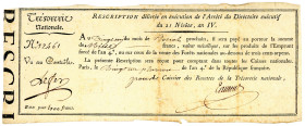 FRANKREICH, Rescriptions de L'Emprunt Force, 1000 Francs 21 Nivose An IV (11.1.1796).
III
Pick A93