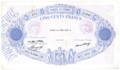 FRANKREICH, Banque de France, 500 Francs 13.06.1937.
III+
Pick 66m