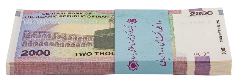 IRAN, Central Bank of the Islamic Republic of Iran, 97x 2000 Rials N.D., mit Ori...