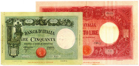 ITALIEN, Banca d'Italia, 500 Lire 10.05.1944, 50 Lire 11.11.1944.
III
Pick 70a; 65