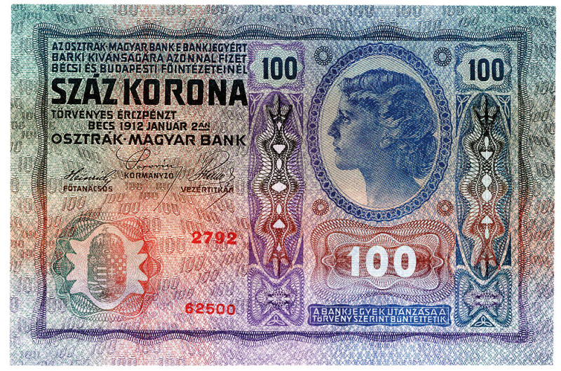 ÖSTERREICH, Oesterreichisch-Ungarische Bank, 100 Kronen 1920. Ausgegeben nach de...