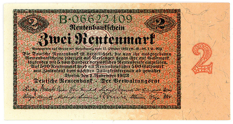 DEUTSCHES REICH BIS 1945, Ausgaben der Deutschen Rentenbank, 1923-1937, 2 Renten...