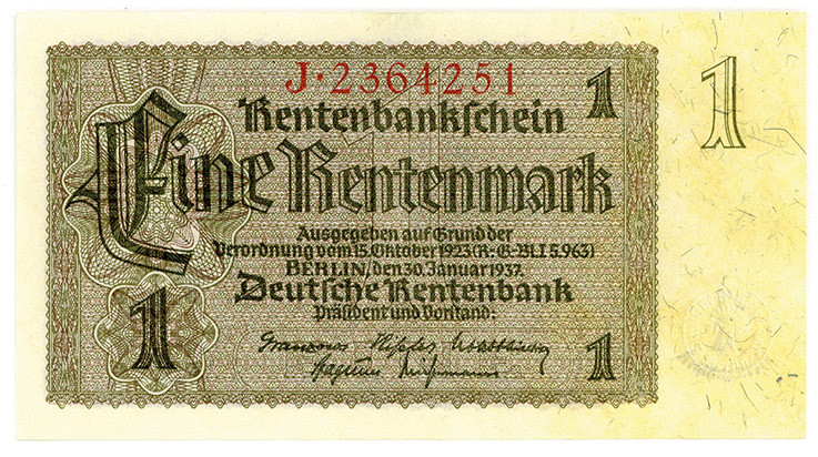 DEUTSCHES REICH BIS 1945, Ausgaben der Deutschen Rentenbank, 1923-1937, 1 Renten...