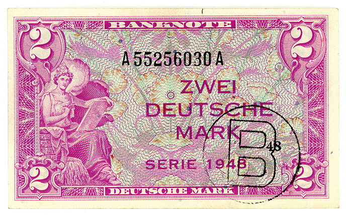 BUNDESREPUBLIK DEUTSCHLAND AB 1948, Noten der Bank Deutscher Länder, 1948-1949, ...
