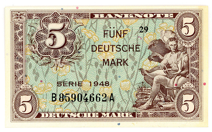 BUNDESREPUBLIK DEUTSCHLAND AB 1948, Noten der Bank Deutscher Länder, 1948-1949, ...