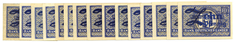 BUNDESREPUBLIK DEUTSCHLAND AB 1948, Noten der Bank Deutscher Länder, 1948-1949, ...