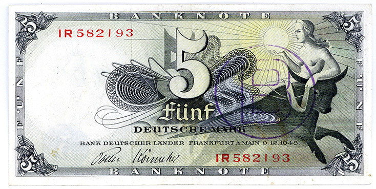 BUNDESREPUBLIK DEUTSCHLAND AB 1948, Noten der Bank Deutscher Länder, 1948-1949, ...