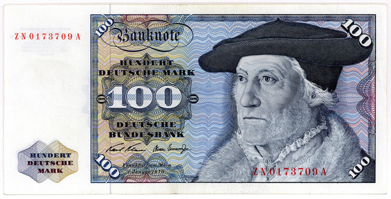 BUNDESREPUBLIK DEUTSCHLAND AB 1948, Noten der Deutschen Bundesbank, 1960-1999, 1...