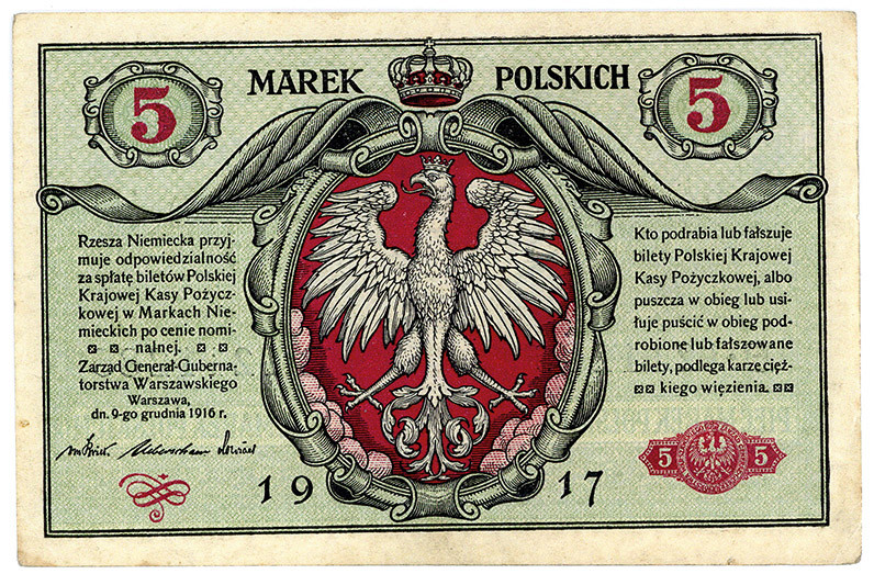 MILITÄR- UND BESATZUNGSAUSGABEN DES I. WELTKRIEGS, Generalgouvernement Warschau,...
