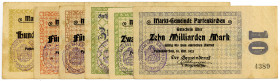 BAYERN, Partenkirchen, Markt-Gemeinde. 10, 2x 20, 2x 50, 100 Milliarden Mark 18.10.1923, alle verschieden. 6 Scheine.
II-III
Ke.4235