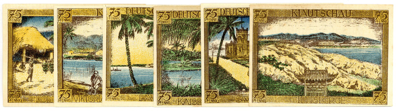 BERLIN, BRANDENBURG, Berlin, Deutsch-Hanseatischer Kolonialgedenktag. 6x 75 Pfen...