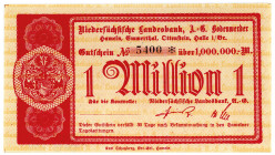 NIEDERSACHSEN, Bodenwerder, Niedersächsische Landesbank. 1 Million Mark o.D..
I
Ke.500a