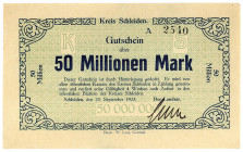 RHEINPROVINZ, Schleiden, Landrat. 50 Millionen Mark 25.09.1923.
II+
Ke.4969a