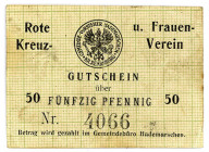 SCHLESWIG-HOLSTEIN, Hademarschen, Rotes Kreuz und Frauenverein. 50 Pfennig o.D., ohne Wz..
II-
SH-H001