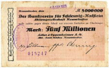 SCHLESWIG-HOLSTEIN, Neumünster, Adler & Oppenheimer AG. 5 Millionen Mark 10.09.1923.
IV
SH N004.4