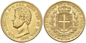 Carlo Alberto (1831-1849) 20 Lire 1835 Genova - Nomisma 647 AU 
qBB/BB