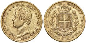 Carlo Alberto (1831-1849) 20 Lire 1840 Genova - Nomisma 652 AU 
qBB/BB