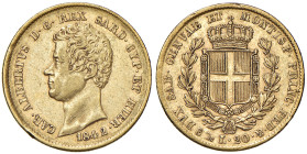 Carlo Alberto (1831-1849) 20 Lire 1842 Genova - Nomisma 655 AU 
BB/BB+