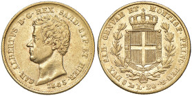 Carlo Alberto (1831-1849) 20 Lire 1845 Genova - Nomisma 542 AU R
qBB/BB+