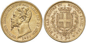 Vittorio Emanuele II (1849-1861) 20 Lire 1850 Genova - Nomisma 741 AU NC
SPL/qSPL