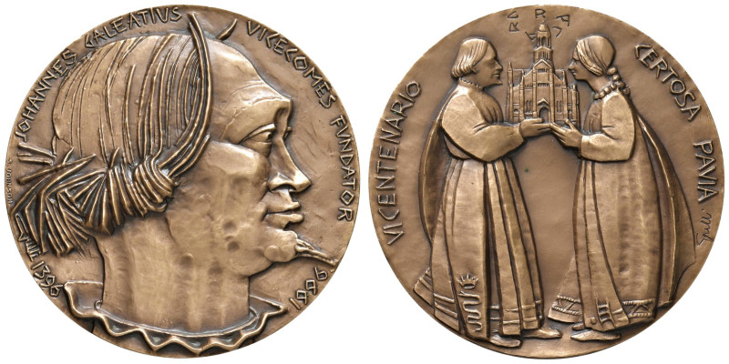 Certosa di Pavia (1394-1996) Medaglia 1996 VI Centenario Opus: Angelo Grilli AE ...