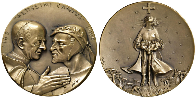 Dante Alighieri (1965-2005) Medaglia 2005 Paolo VI per il VII Centenario della N...