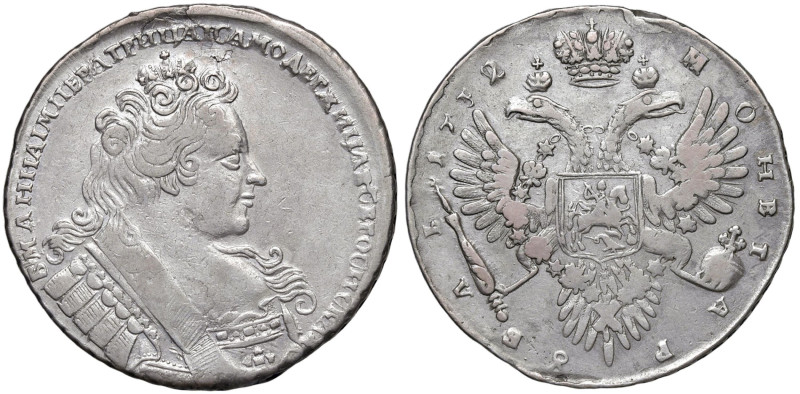 RUSSIA Anna Ioanovna (1730-1740) Rublo 1732 - KM 192.1 AG (g 25,90)
MB+