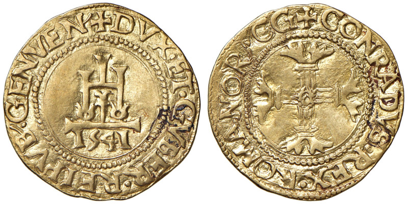 GENOVA Dogi biennali II Fase (1541-1637) Scudo d'oro 1541 - MIR 207/1 AU (g 3,28...