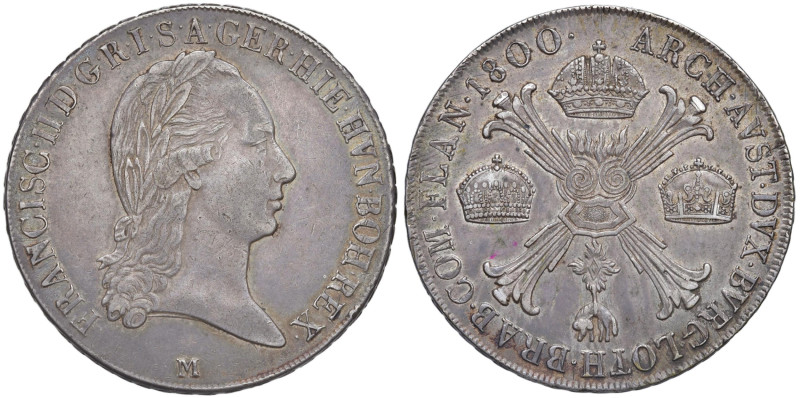 MILANO Francesco II (1799-1800) Crocione 1800 - MIR 476/3 AG (g 29,55) NC
qSPL