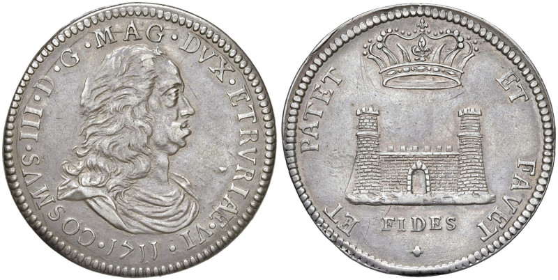 LIVORNO Cosimo III de' Medici (1670-1723) Tollero 1711 - MIR 65/4 AG (g 26,95) R...