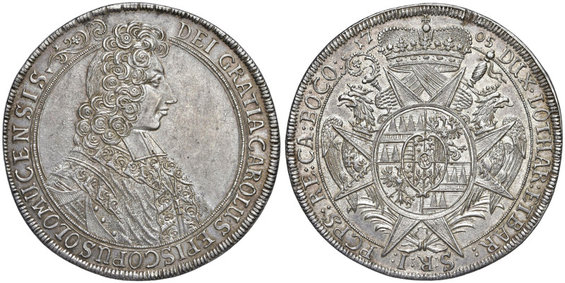 AUSTRIA Olmütz Karl III (1695-1711) Tallero 1705 - Dav. 1209 AG (g 28,70)
SPL-F...