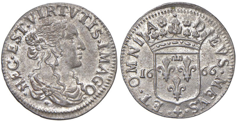 FOSDINOVO Pasquale Malaspina (1663-1669) Luigino 1666 - MIR 43 AG (g 2,38) RR
q...