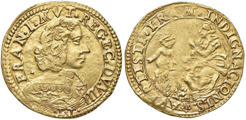 MODENA Francesco I d'Este (1629-1658) 4 Scudi o Quadrupla sigla IT - MIR 733/3 A...