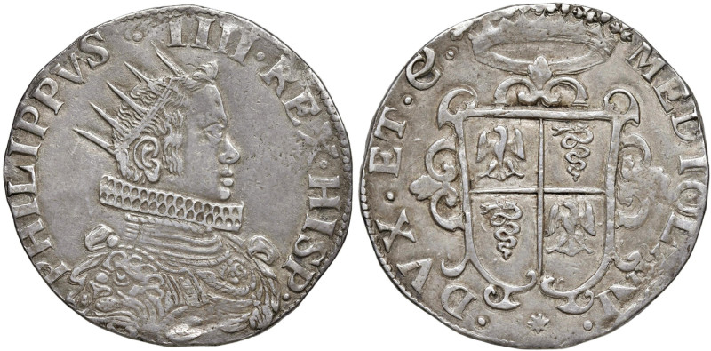 MILANO Filippo IV d'Asburgo (1621-1665) Ducatone - MIR 361/1 AG (g 31,77)
BB-SP...