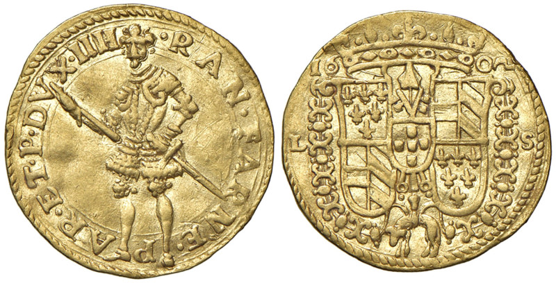 PARMA Ranuccio I Farnese (1592-1622) Ongaro 1602 - MIR 981/1 AU (g 3,44) RRRR In...