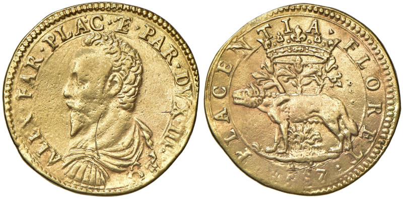 PIACENZA Alessandro Farnese (1586-1591) 2 Doppie o quadrupla 1597 - MIR 1137/9 A...